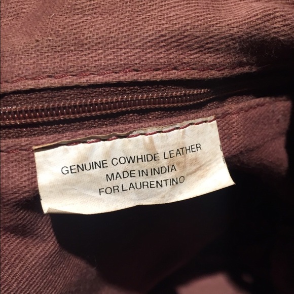 Vintage Leather tan brown mini backpack - Picture 5 of 8